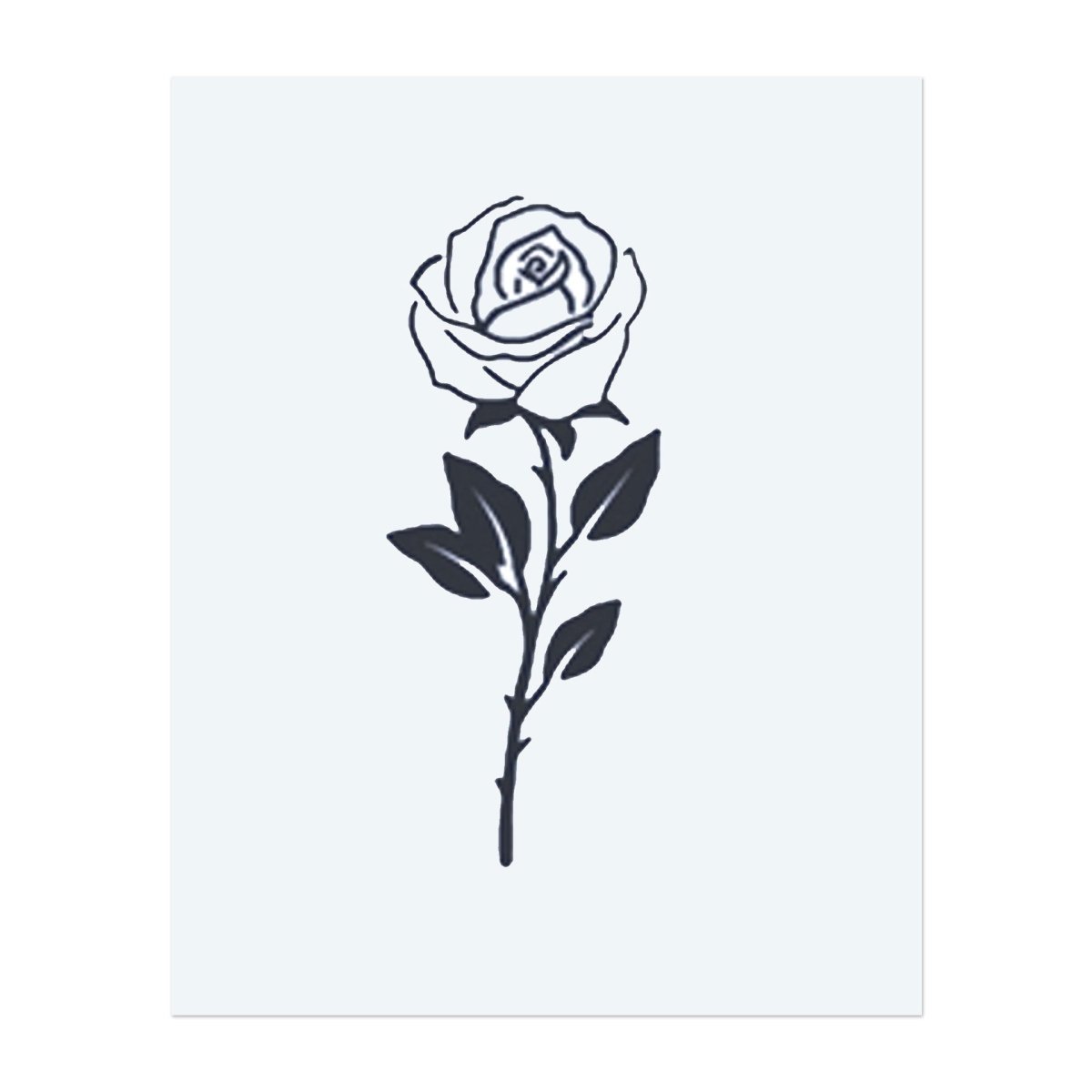 Einfache Rose INKON DE