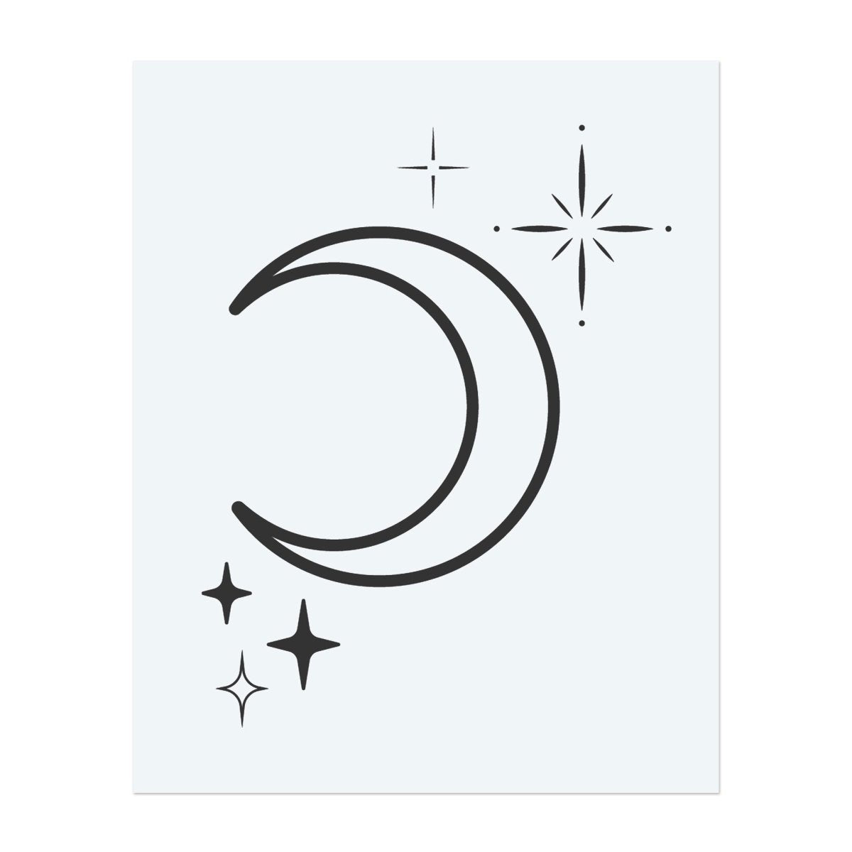 Himmlischer Mond und Sterne INKON DE