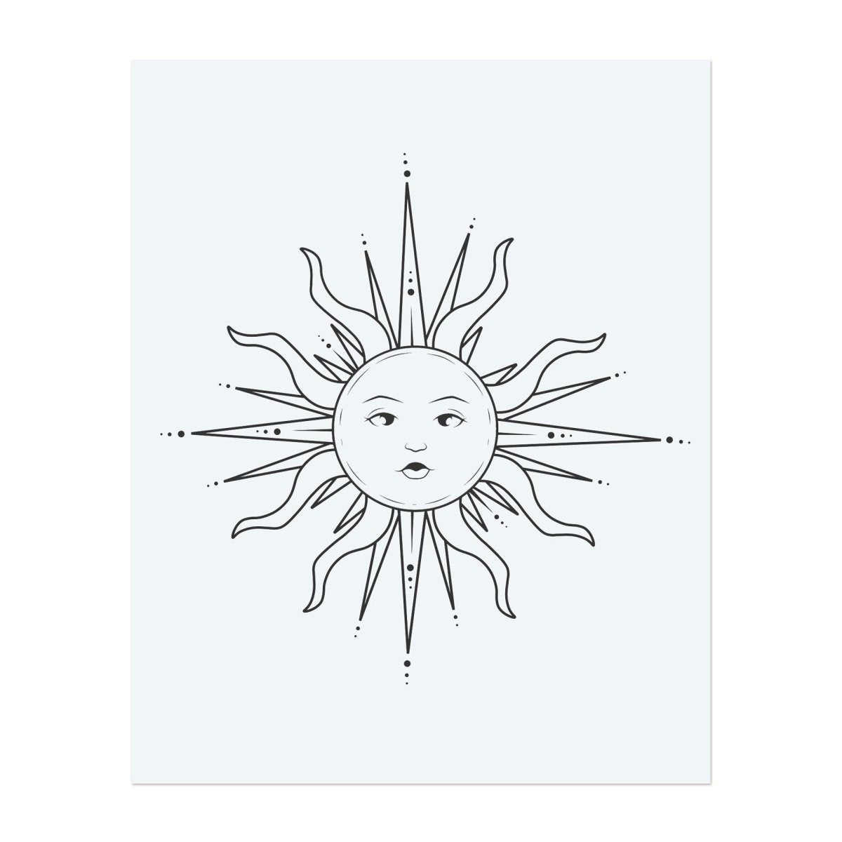 Himmlisches Sonnengezicht INKON DE