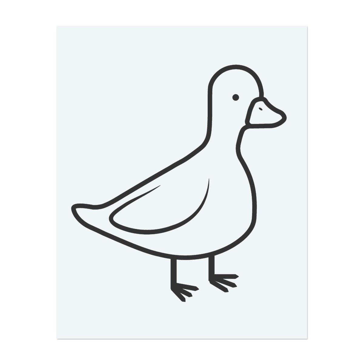 Minimal Duck Outline INKON DE