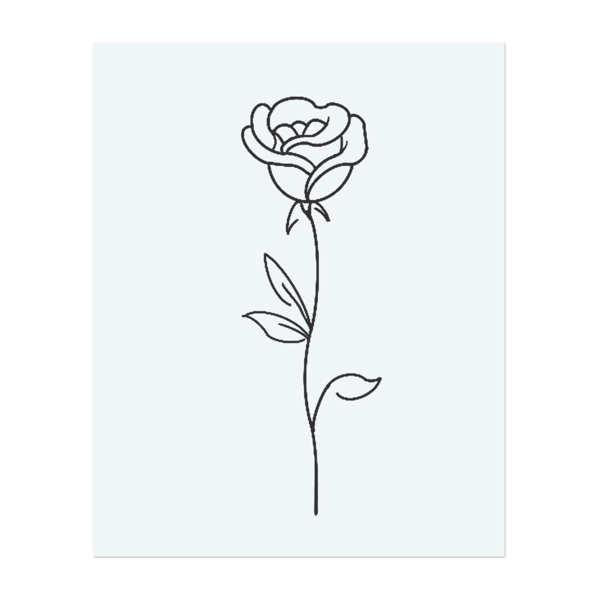 Minimalistische Rose INKON DE