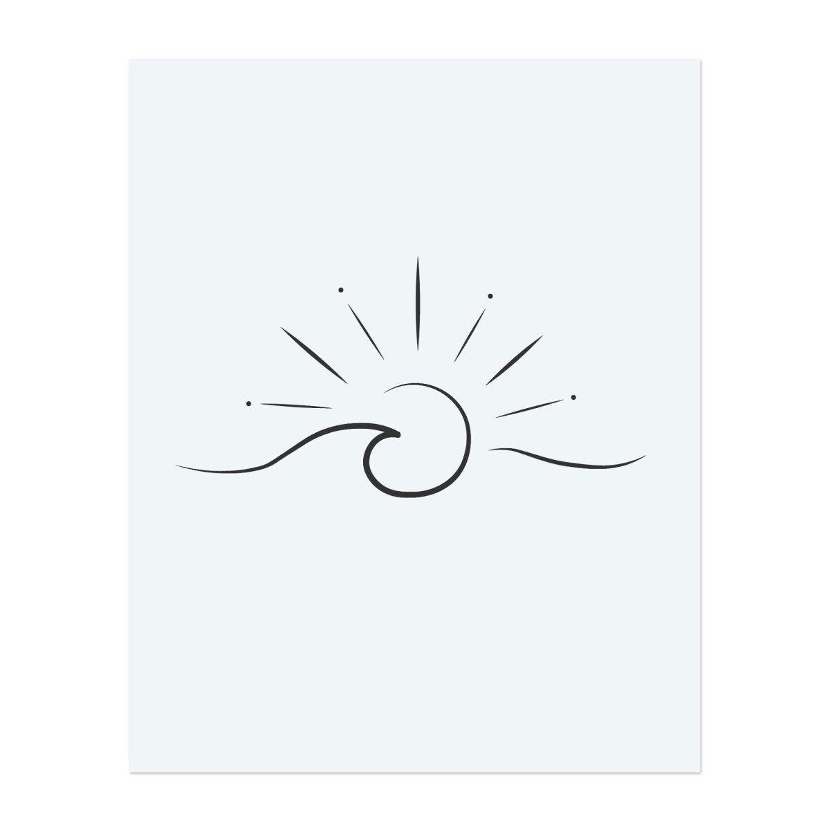 Welle mit Sonnenstrahlen INKON DE